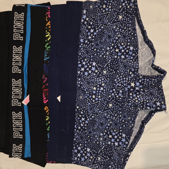 PINK Victoria's Secret Panties - Black, Blue, Multicolor - Picture 2 of 3